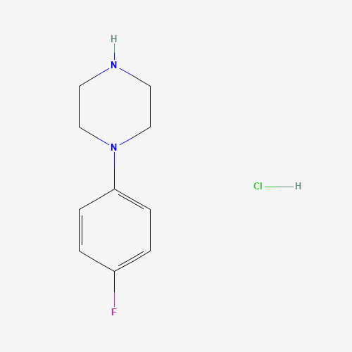 1-(4-fluorophenyl)piperazine;hydrochloride (CAS: 16141-90-5) - Chemical Structure and Molecular Formula 