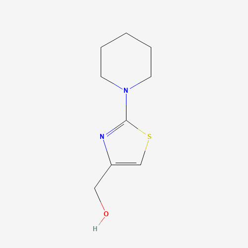 (2-piperidin-1-yl-1,3-thiazol-4-yl)methanol (CAS: 126533-99-1) - Chemical Structure and Molecular Formula 