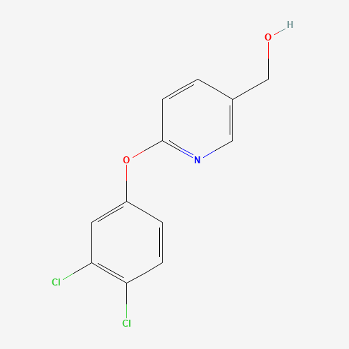 [6-(3,4-dichlorophenoxy)pyridin-3-yl]methanol (CAS: 1160430-77-2) - Chemical Structure and Molecular Formula 
