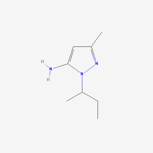 2-butan-2-yl-5-methylpyrazol-3-amine (CAS: 90206-23-8) - Chemical Structure and Molecular Formula 