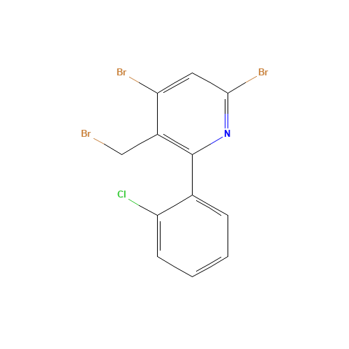 4,6-dibromo-3-(bromomethyl)-2-(2-chlorophenyl)pyridine (CAS: 444665-07-0) - Related Chemical Product