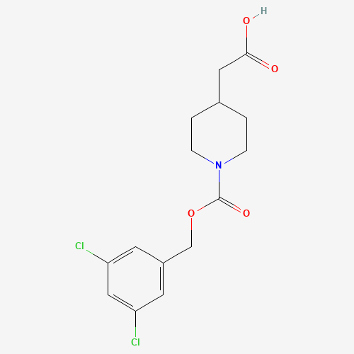 2-[1-[(3,5-dichlorophenyl)methoxycarbonyl]piperidin-4-yl]acetic acid (CAS: 1613514-06-9) - Related Chemical Product