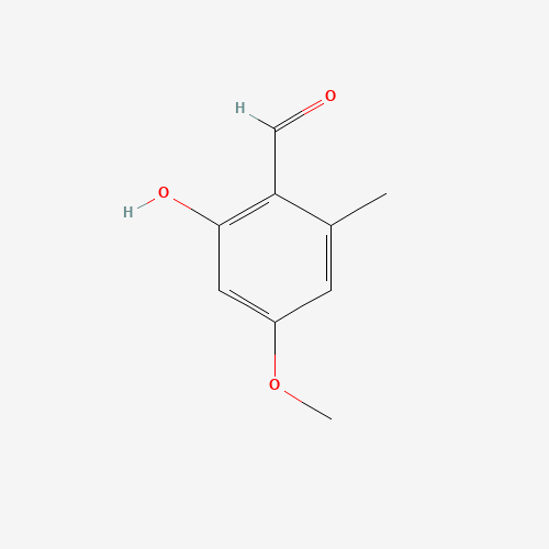 2-hydroxy-4-methoxy-6-methylbenzaldehyde (CAS: 34883-08-4) - Chemical Structure and Molecular Formula 