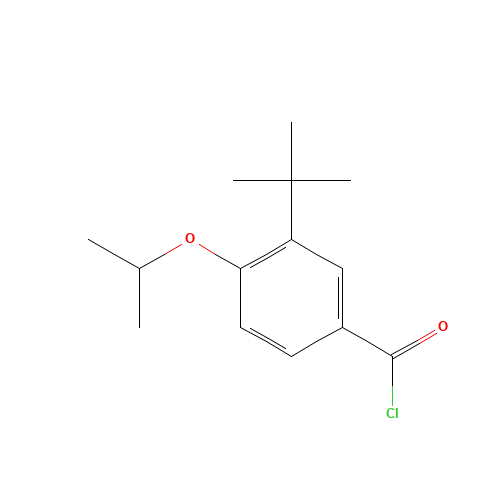 3-tert-butyl-4-propan-2-yloxybenzoyl chloride (CAS: 142651-37-4) - Related Chemical Product