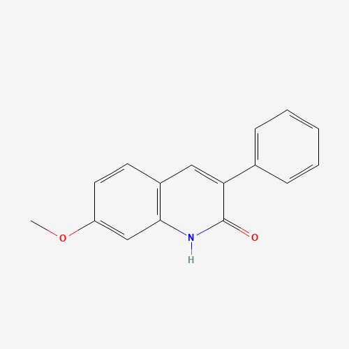 7-methoxy-3-phenyl-1H-quinolin-2-one (CAS: 1027019-93-7) - Chemical Structure and Molecular Formula 