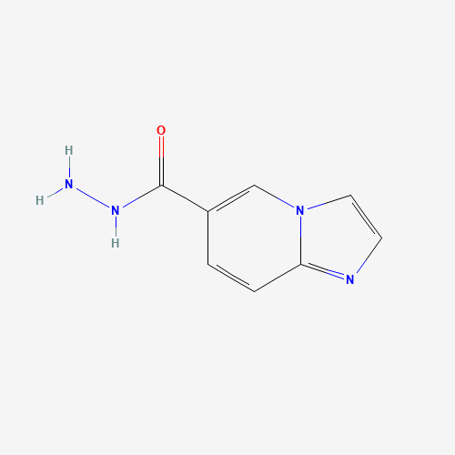 imidazo[1,2-a]pyridine-6-carbohydrazide (CAS: 886361-97-3) - Chemical Structure and Molecular Formula 