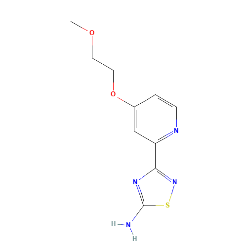 3-[4-(2-methoxyethoxy)pyridin-2-yl]-1,2,4-thiadiazol-5-amine (CAS: 1179362-21-0) - Related Chemical Product