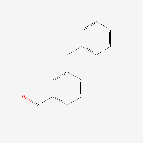 1-(3-benzylphenyl)ethanone (CAS: 74857-56-0) - Chemical Structure and Molecular Formula 