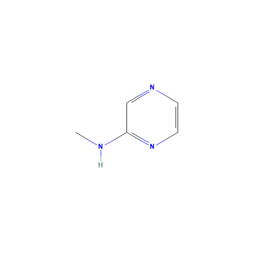 N-methylpyrazin-2-amine (CAS: 32111-28-7) - Chemical Structure and Molecular Formula 