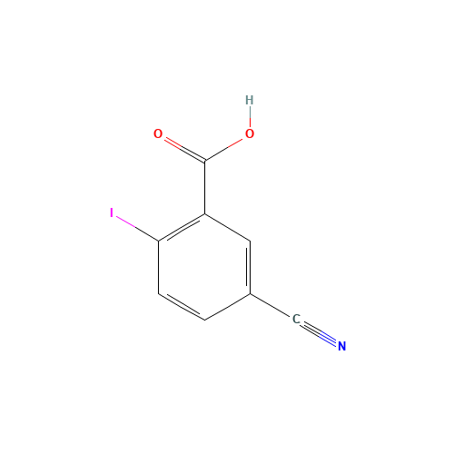 5-cyano-2-iodobenzoic acid (CAS: 219841-92-6) - Chemical Structure and Molecular Formula 