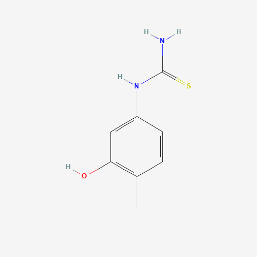 (3-hydroxy-4-methylphenyl)thiourea (CAS: 16704-79-3) - Chemical Structure and Molecular Formula 