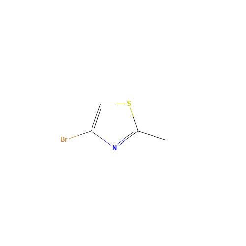 4-bromo-2-methyl-1,3-thiazole (CAS: 298694-30-1) - Chemical Structure and Molecular Formula 