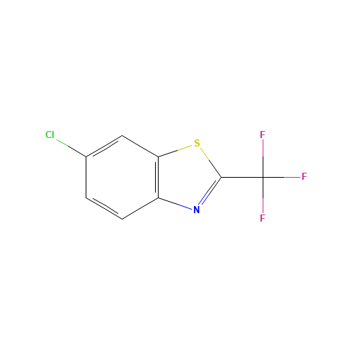 6-chloro-2-(trifluoromethyl)-1,3-benzothiazole (CAS: 679396-59-9) - Chemical Structure and Molecular Formula 