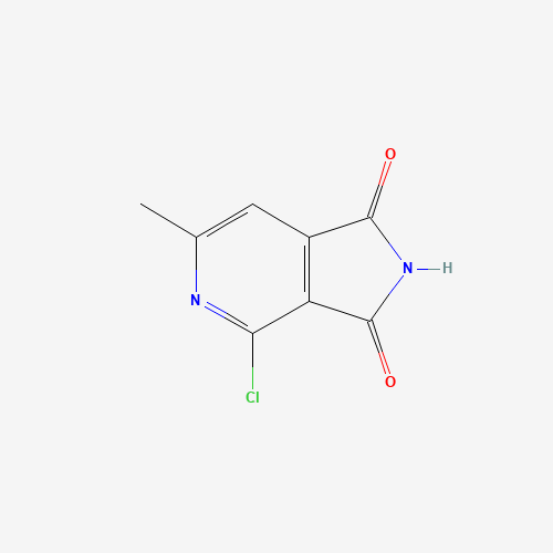 4-chloro-6-methylpyrrolo[3,4-c]pyridine-1,3-dione (CAS: 40107-91-3) - Chemical Structure and Molecular Formula 