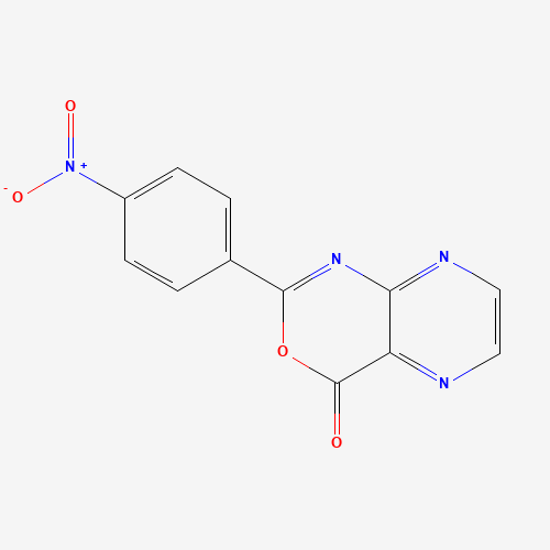 2-(4-nitrophenyl)pyrazino[2,3-d][1,3]oxazin-4-one (CAS: 155513-84-1) - Chemical Structure and Molecular Formula 