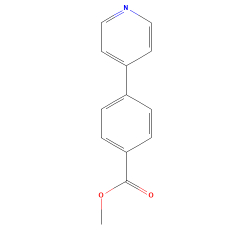methyl 4-pyridin-4-ylbenzoate (CAS: 106047-17-0) - Chemical Structure and Molecular Formula 