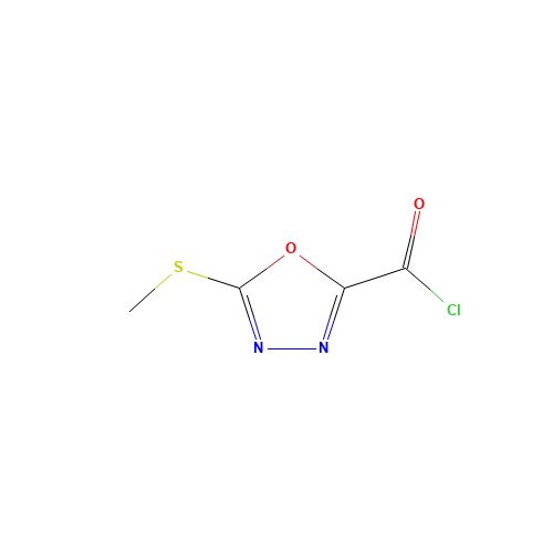 5-methylsulfanyl-1,3,4-oxadiazole-2-carbonyl chloride (CAS: 62373-33-5) - Related Chemical Product