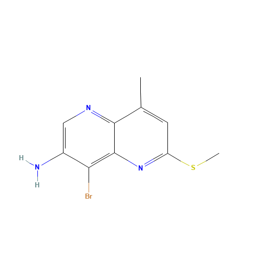 4-bromo-8-methyl-6-methylsulfanyl-1,5-naphthyridin-3-amine (CAS: 1417551-79-1) - Related Chemical Product