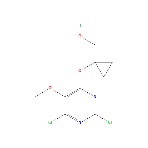 [1-(2,6-dichloro-5-methoxypyrimidin-4-yl)oxycyclopropyl]methanol (CAS: 1572048-46-4) - Related Chemical Product