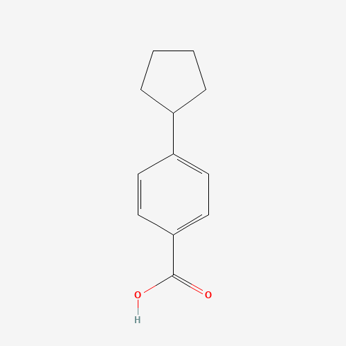 4-cyclopentylbenzoic acid (CAS: 19936-22-2) - Chemical Structure and Molecular Formula 