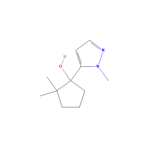 2,2-dimethyl-1-(2-methylpyrazol-3-yl)cyclopentan-1-ol (CAS: 1450598-28-3) - Related Chemical Product
