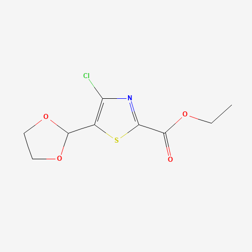 ethyl 4-chloro-5-(1,3-dioxolan-2-yl)-1,3-thiazole-2-carboxylate (CAS: 480451-18-1) - Related Chemical Product