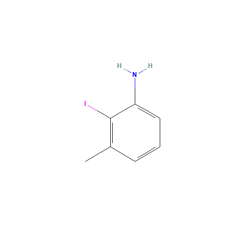 2-iodo-3-methylaniline (CAS: 89938-16-9) - Chemical Structure and Molecular Formula 