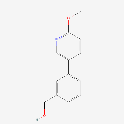 [3-(6-methoxypyridin-3-yl)phenyl]methanol (CAS: 1186193-53-2) - Chemical Structure and Molecular Formula 