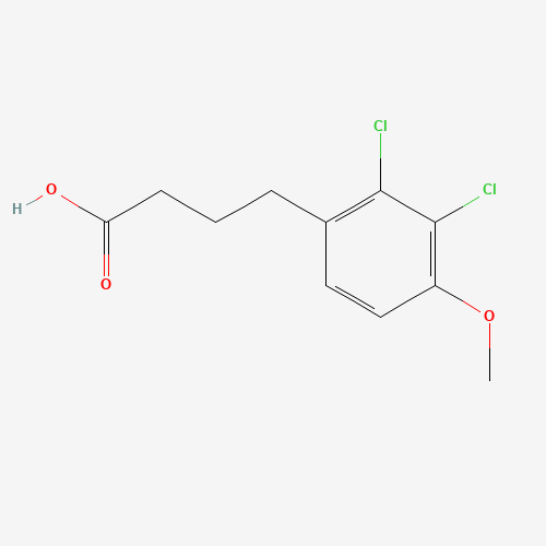 4-(2,3-dichloro-4-methoxyphenyl)butanoic acid (CAS: 63001-49-0) - Chemical Structure and Molecular Formula 