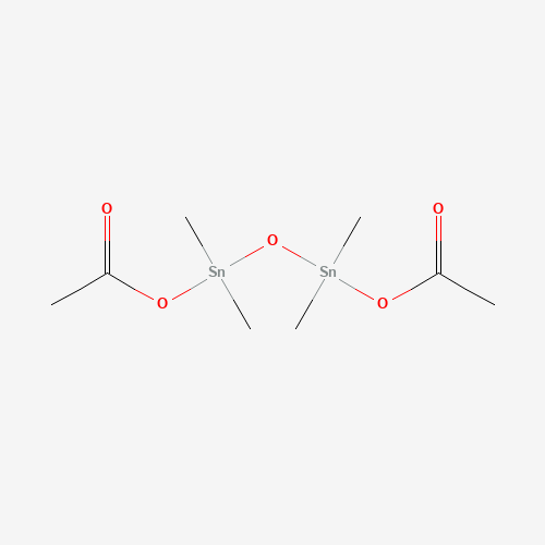 [[acetyloxy(dimethyl)stannyl]oxy-dimethylstannyl] acetate (CAS: 5926-79-4) - Chemical Structure and Molecular Formula 