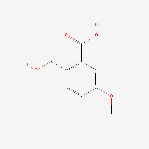 2-(hydroxymethyl)-5-methoxybenzoic acid (CAS: 647844-37-9) - Chemical Structure and Molecular Formula 
