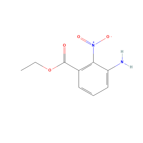 ethyl 3-amino-2-nitrobenzoate (CAS: 193014-01-6) - Chemical Structure and Molecular Formula 