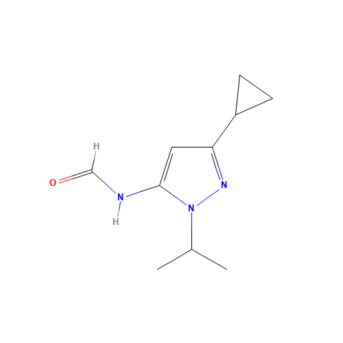 N-(5-cyclopropyl-2-propan-2-ylpyrazol-3-yl)formamide (CAS: 1462952-08-4) - Related Chemical Product