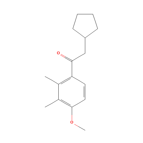 2-cyclopentyl-1-(4-methoxy-2,3-dimethylphenyl)ethanone (CAS: 41715-81-5) - Related Chemical Product