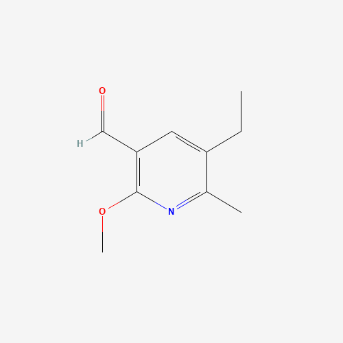 5-ethyl-2-methoxy-6-methylpyridine-3-carbaldehyde (CAS: 136562-05-5) - Chemical Structure and Molecular Formula 