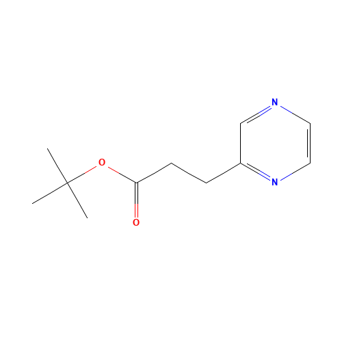 tert-butyl 3-pyrazin-2-ylpropanoate (CAS: 165530-42-7) - Chemical Structure and Molecular Formula 
