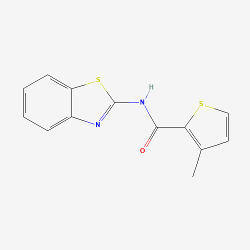 N-(1,3-benzothiazol-2-yl)-3-methylthiophene-2-carboxamide (CAS: 383864-93-5) - Related Chemical Product