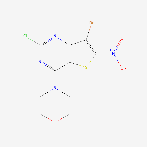 4-(7-bromo-2-chloro-6-nitrothieno[3,2-d]pyrimidin-4-yl)morpholine (CAS: 1339925-34-6) - Related Chemical Product