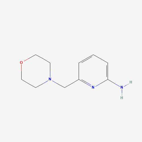 6-(morpholin-4-ylmethyl)pyridin-2-amine (CAS: 400775-22-6) - Chemical Structure and Molecular Formula 