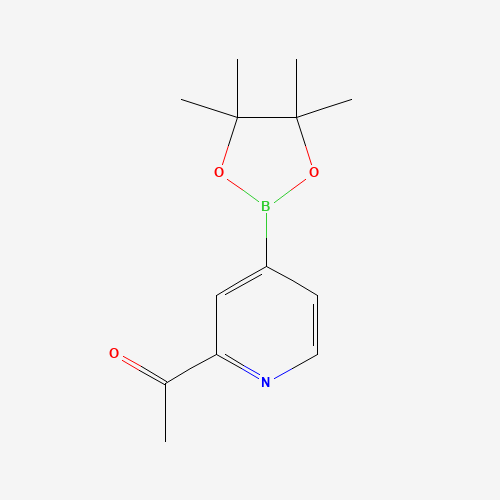 1-[4-(4,4,5,5-tetramethyl-1,3,2-dioxaborolan-2-yl)pyridin-2-yl]ethanone (CAS: 741709-58-0) - Related Chemical Product