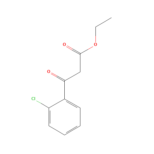 ethyl 3-(2-chlorophenyl)-3-oxopropanoate (CAS: 19112-35-7) - Chemical Structure and Molecular Formula 