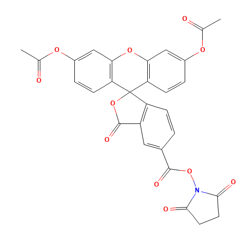 (2,5-dioxopyrrolidin-1-yl) 3',6'-diacetyloxy-3-oxospiro[2-benzofuran-1,9'-xanthene]-5-carboxylate (CAS: 150206-05-6) - Related Chemical Product