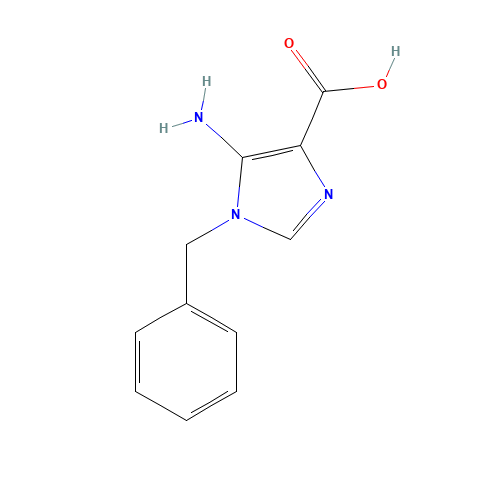 5-amino-1-benzylimidazole-4-carboxylic acid (CAS: 228262-99-5) - Chemical Structure and Molecular Formula 