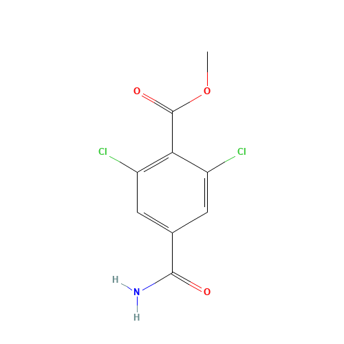 methyl 4-carbamoyl-2,6-dichlorobenzoate (CAS: 409127-31-7) - Related Chemical Product