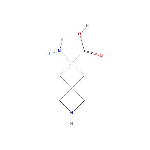 6-amino-2-azaspiro[3.3]heptane-6-carboxylic acid (CAS: 1170775-77-5) - Chemical Structure and Molecular Formula 