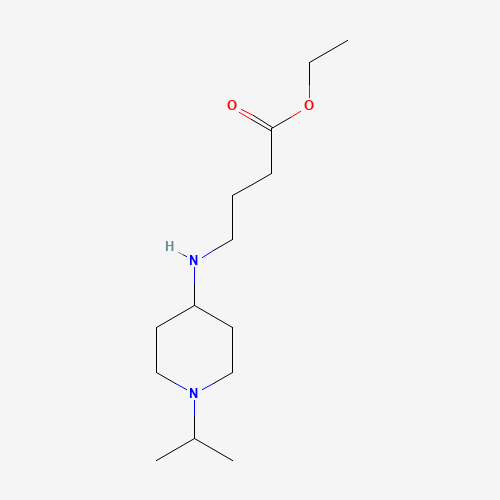 ethyl 4-[(1-propan-2-ylpiperidin-4-yl)amino]butanoate (CAS: 1346136-36-4) - Related Chemical Product