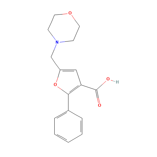 5-(morpholin-4-ylmethyl)-2-phenylfuran-3-carboxylic acid (CAS: 524037-02-3) - Related Chemical Product