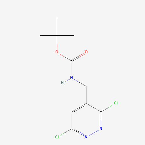 tert-butyl N-[(3,6-dichloropyridazin-4-yl)methyl]carbamate (CAS: 631914-72-2) - Chemical Structure and Molecular Formula 