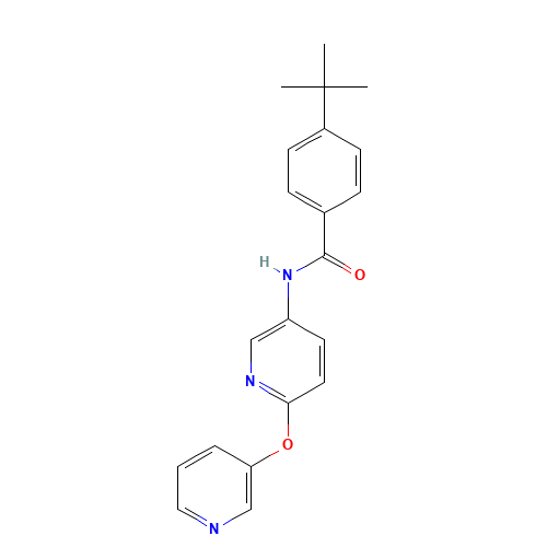 4-tert-butyl-N-(6-pyridin-3-yloxypyridin-3-yl)benzamide (CAS: 125125-11-3) - Related Chemical Product