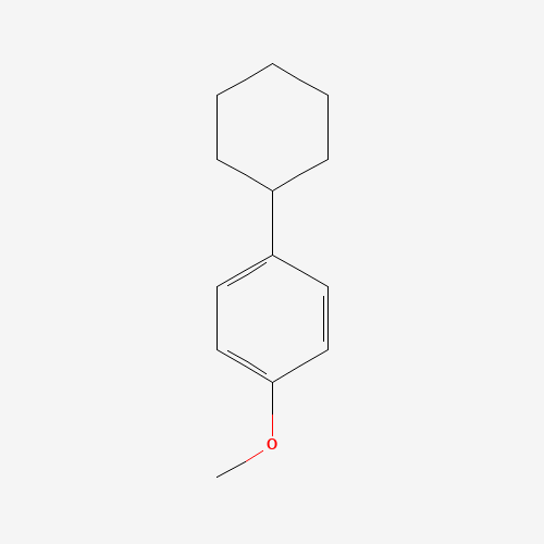 1-cyclohexyl-4-methoxybenzene (CAS: 613-36-5) - Chemical Structure and Molecular Formula 